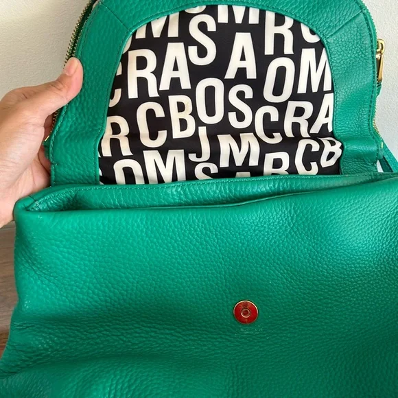 Rare Marc Jacobs Green Leather Backpack - Picture 7 of 11